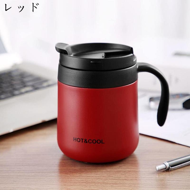 水筒 350ml 保冷 保温 魔法瓶 真空断熱 直飲み 漏れ防止 ステンレスマグ 水筒 おしゃれ コーヒーカップ 高い人気 洗いやすい_5