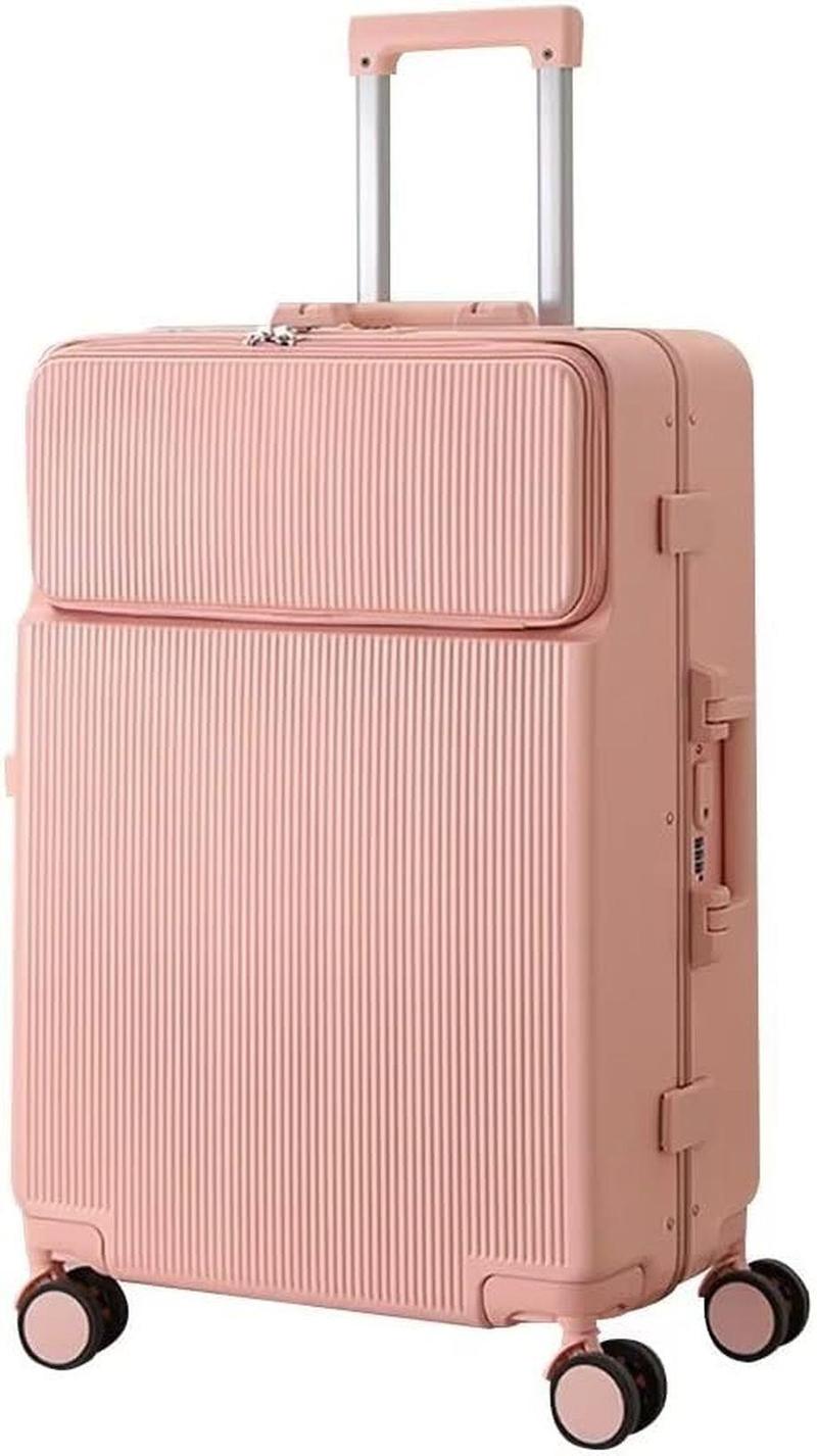 スーツケース 前開きポケット フロントオープン キャリーバッグ 機内持
