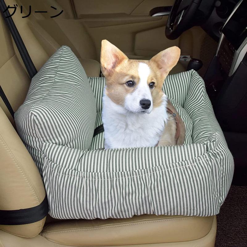 ペットドライブボックス ドライブベッド ペット用シートカバー 中小型犬 猫 ドライブボックス キャリーバッグ ブルー 車用ペットシート 犬_2