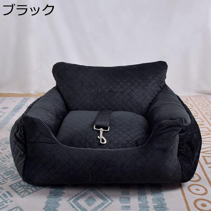 ペットドライブボックス ドライブベッド ペット用シートカバー 中小型犬 猫 ドライブボックス キャリーバッグ ブルー 車用ペットシート 犬_5