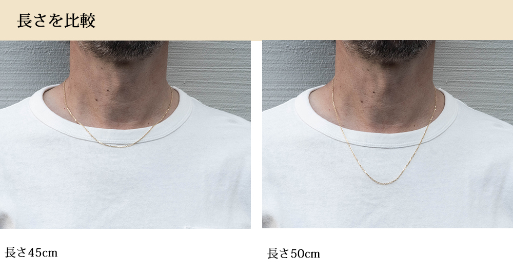 ネックレス メンズ レディース チェーン 18金 k18 ゴールド 1.2mm 45cm