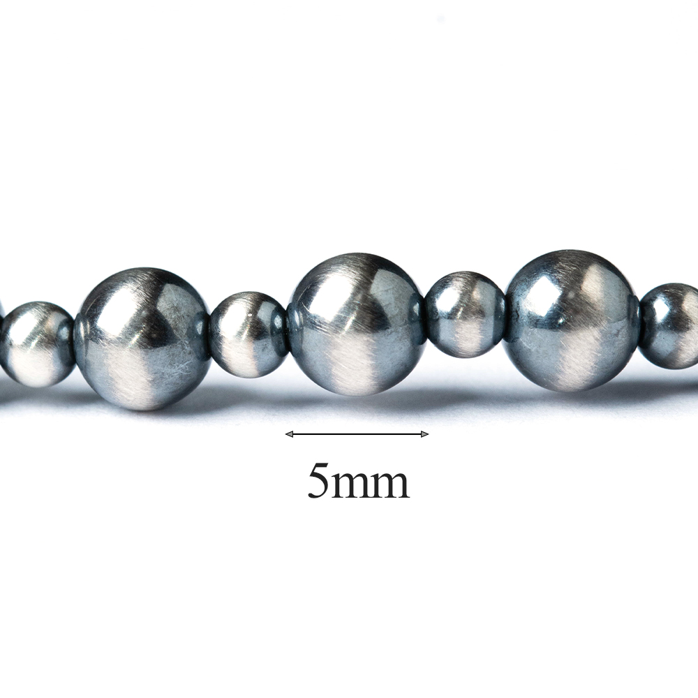ナバホパール ナバホ パール ネックレス 5mm シルバー925 メンズ