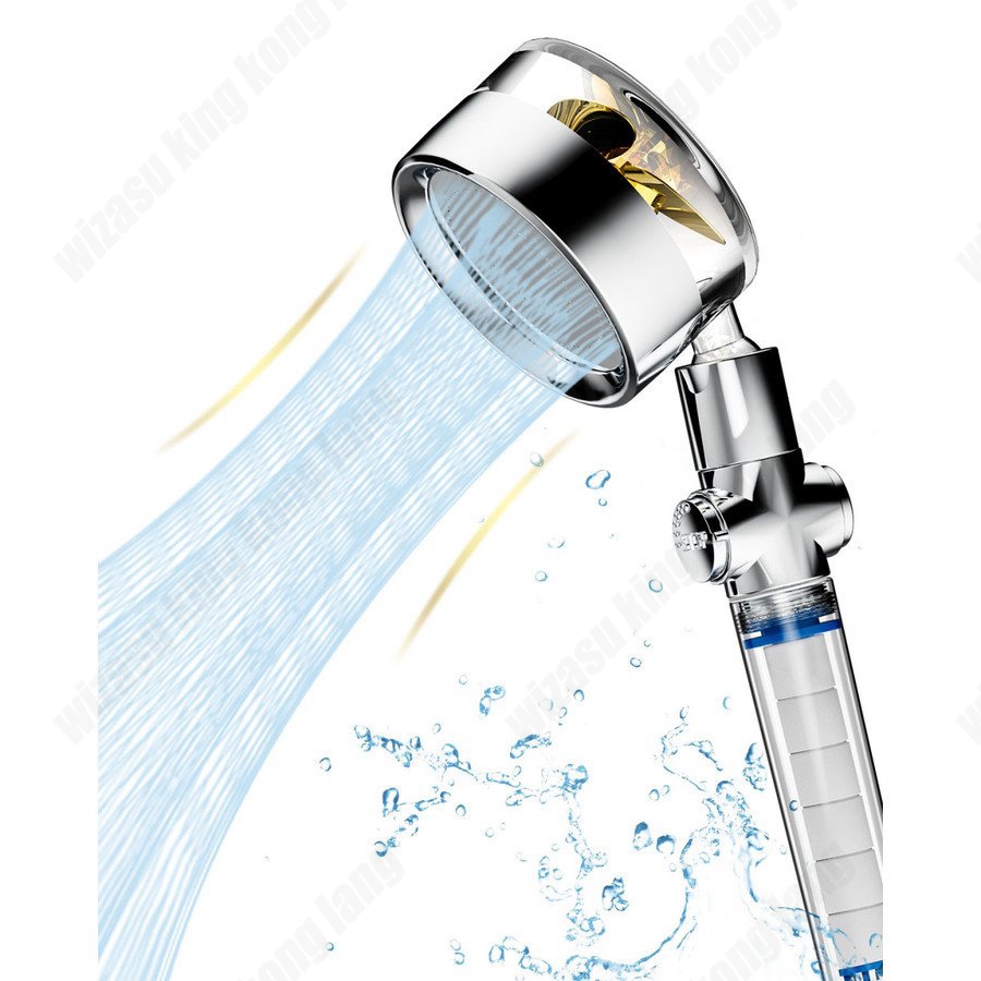 シャワーヘッド 節水 水圧強い 手元止水 タービン設計 塩素除去 浄水 増圧  スパレベル リッジが内蔵、  3段階シャワーモード  水量調節 美容 保湿｜rostine｜02