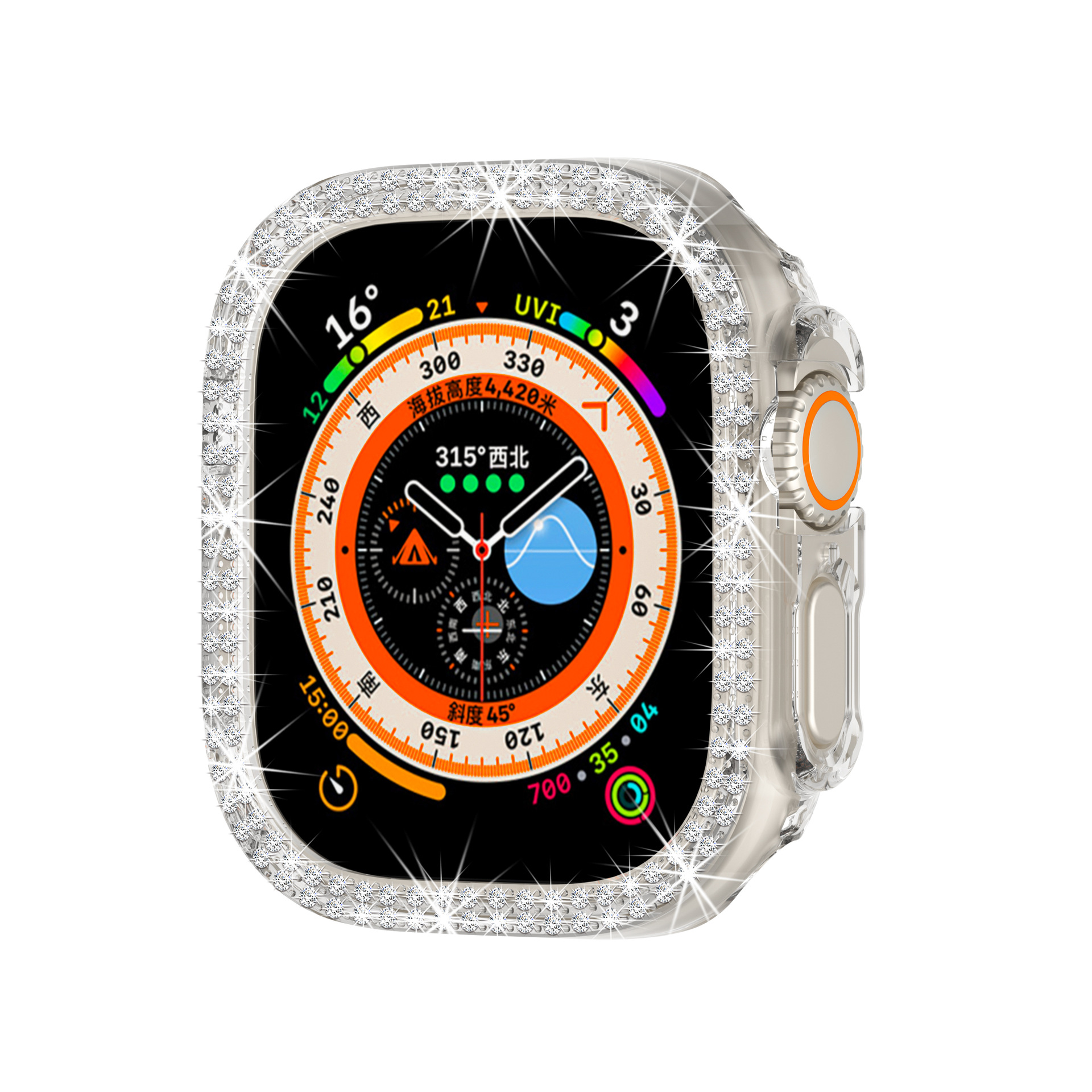 Apple Watchウルトラカバーケースアップルウォッチラバーバンド49mm