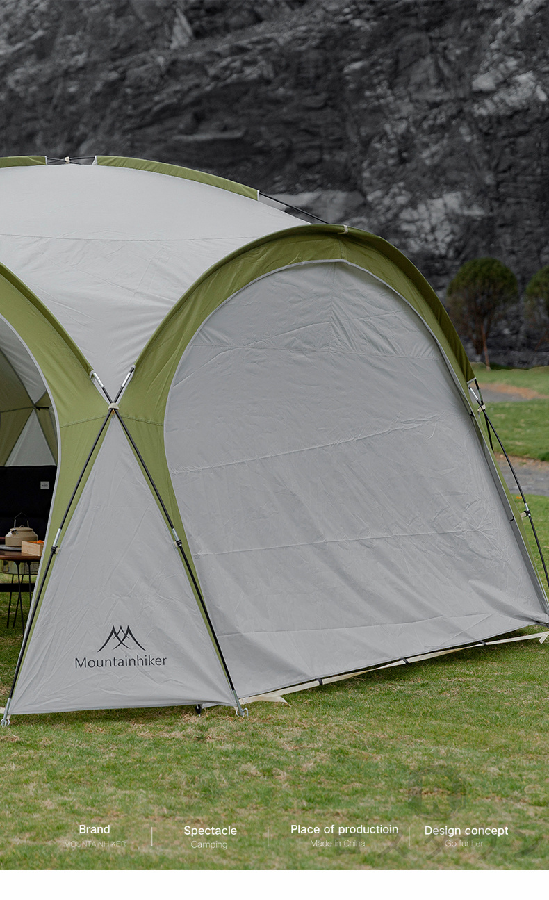 テント M Mountainhiker 大型シェルタータープ パーティーシェード シェード タープテント サンシェードテント 天幕 UVカット 耐水  テント キャンプ用品 8〜10人