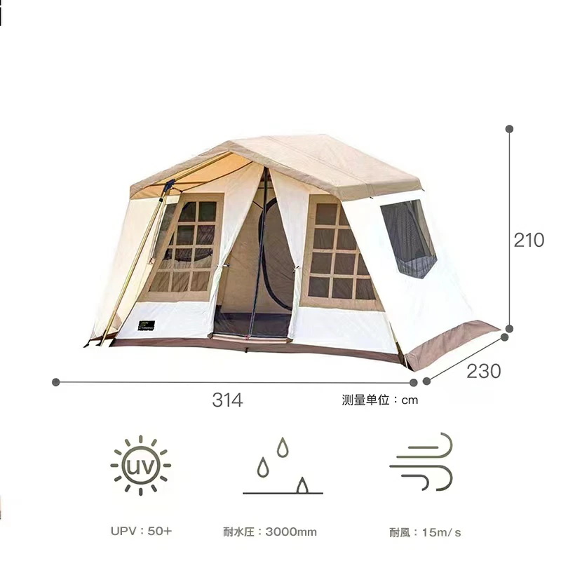 M Mountainhiker ロッジ型テント テント 4-5人用 アウトドア キャンプ 