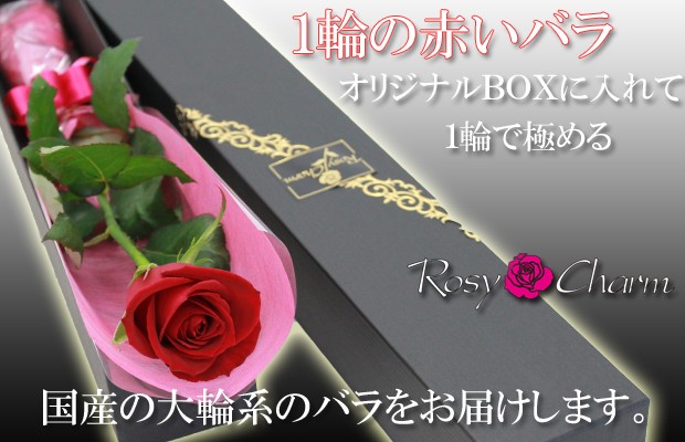 1本バラ箱入り
