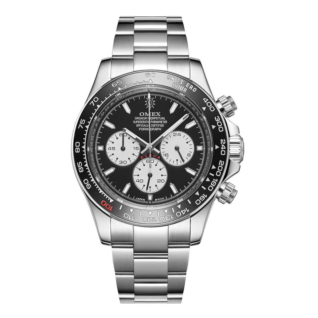 レビュー特典付き】OMEX DENMA クロノグラフ 男性用 メンズ腕時計
