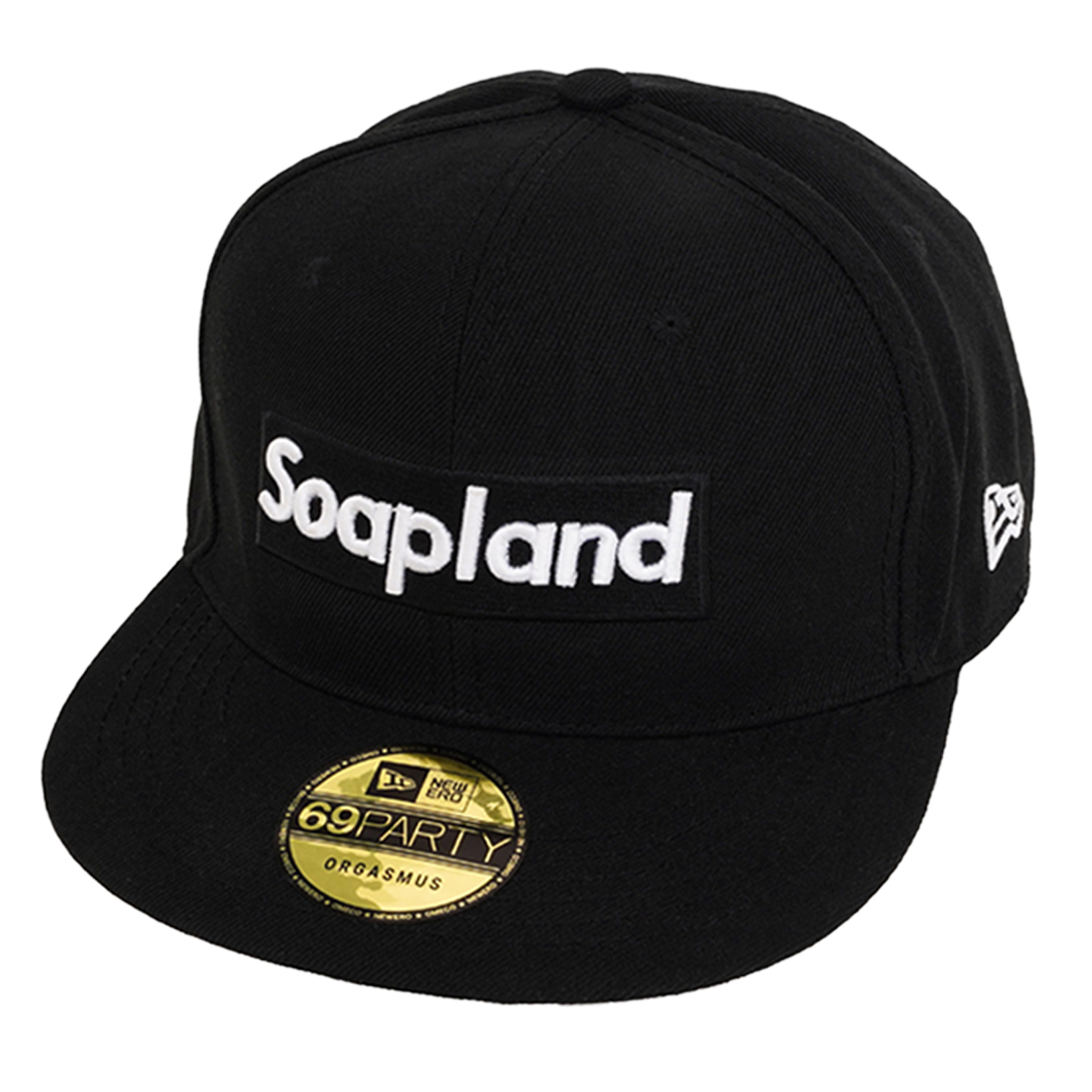 キャップ メンズ Soapland ボックスロゴ フラットバイザー ベース