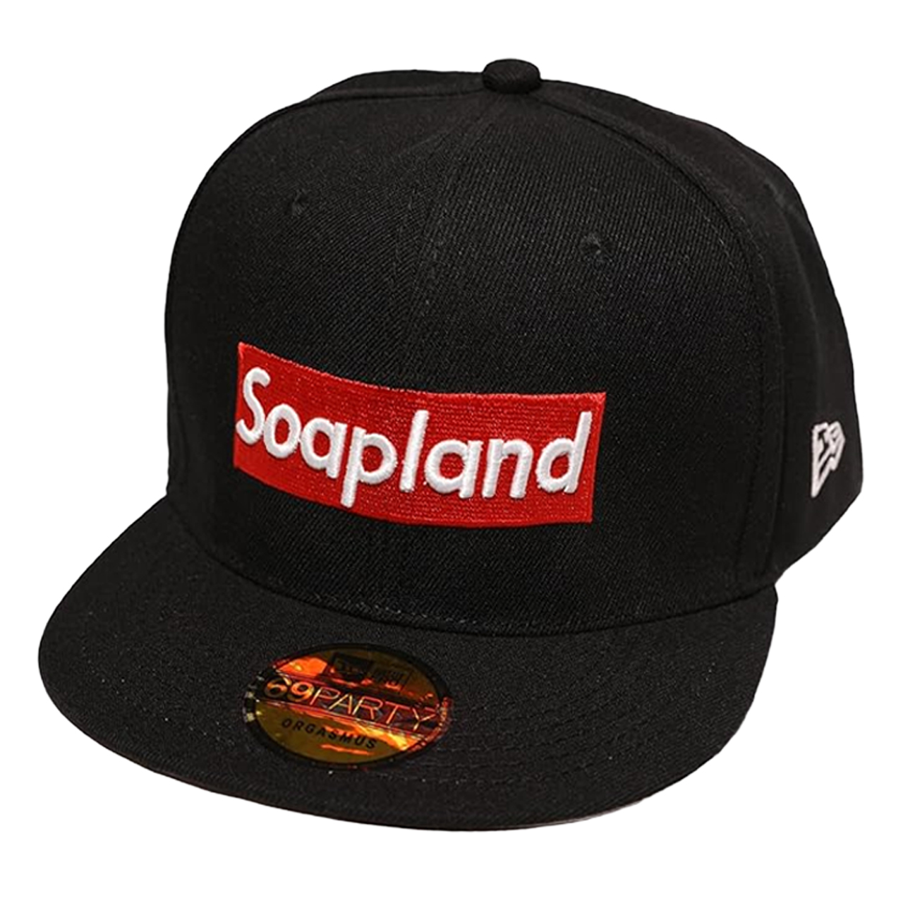キャップ メンズ Soapland ボックスロゴ フラットバイザー ベース