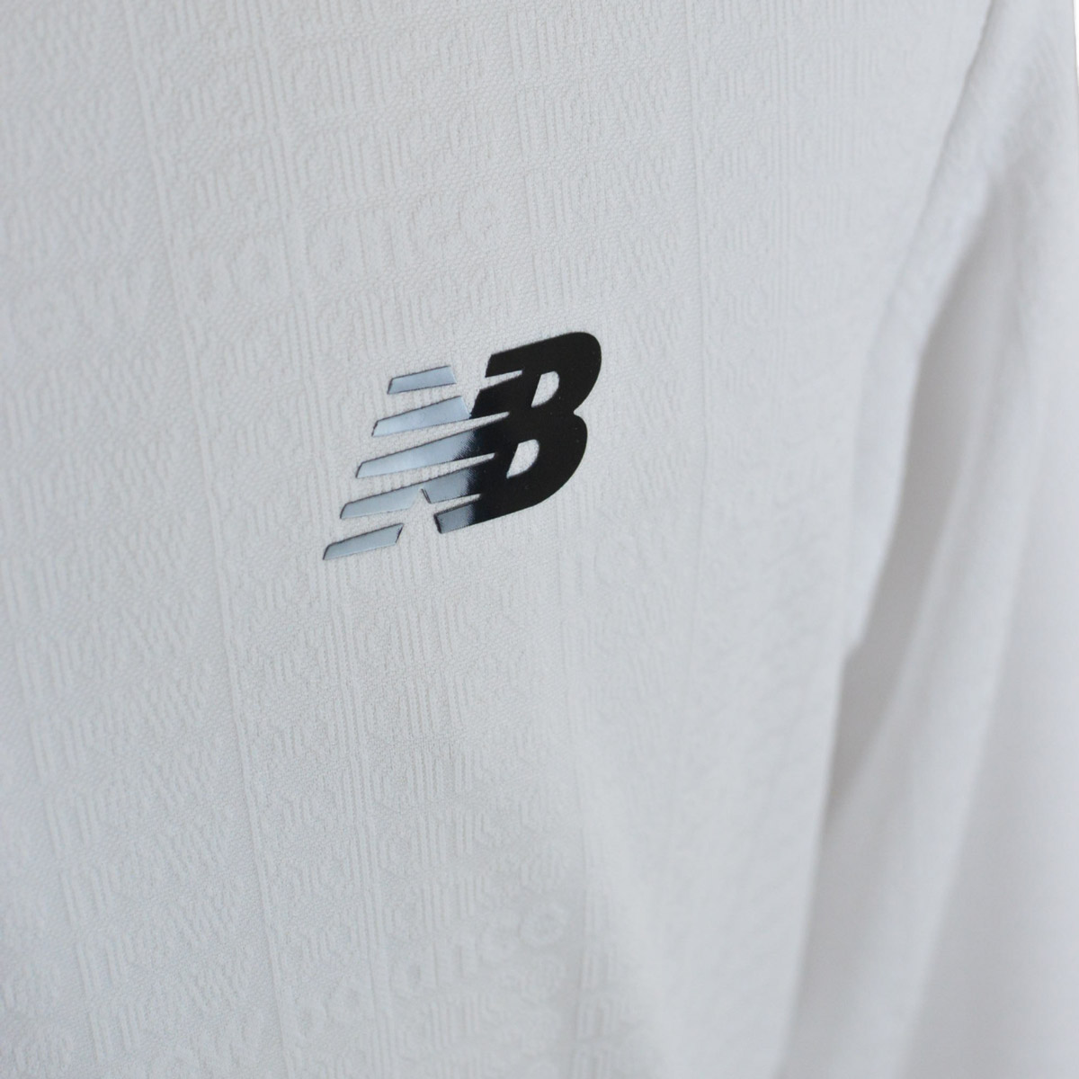 New Balance - ニューバランス ニットカットソー 長袖 ゴルフウェア 白 1 S位 ■SM1 new balance golf［ニューバランスゴルフ］ベアスムース裏起毛