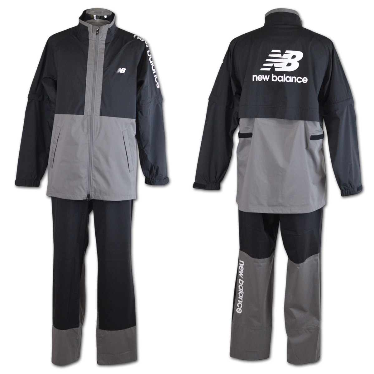 new balance レインウェア 黒/グレー ニューバランス（new balance）（メンズ）サッカーウェア Black