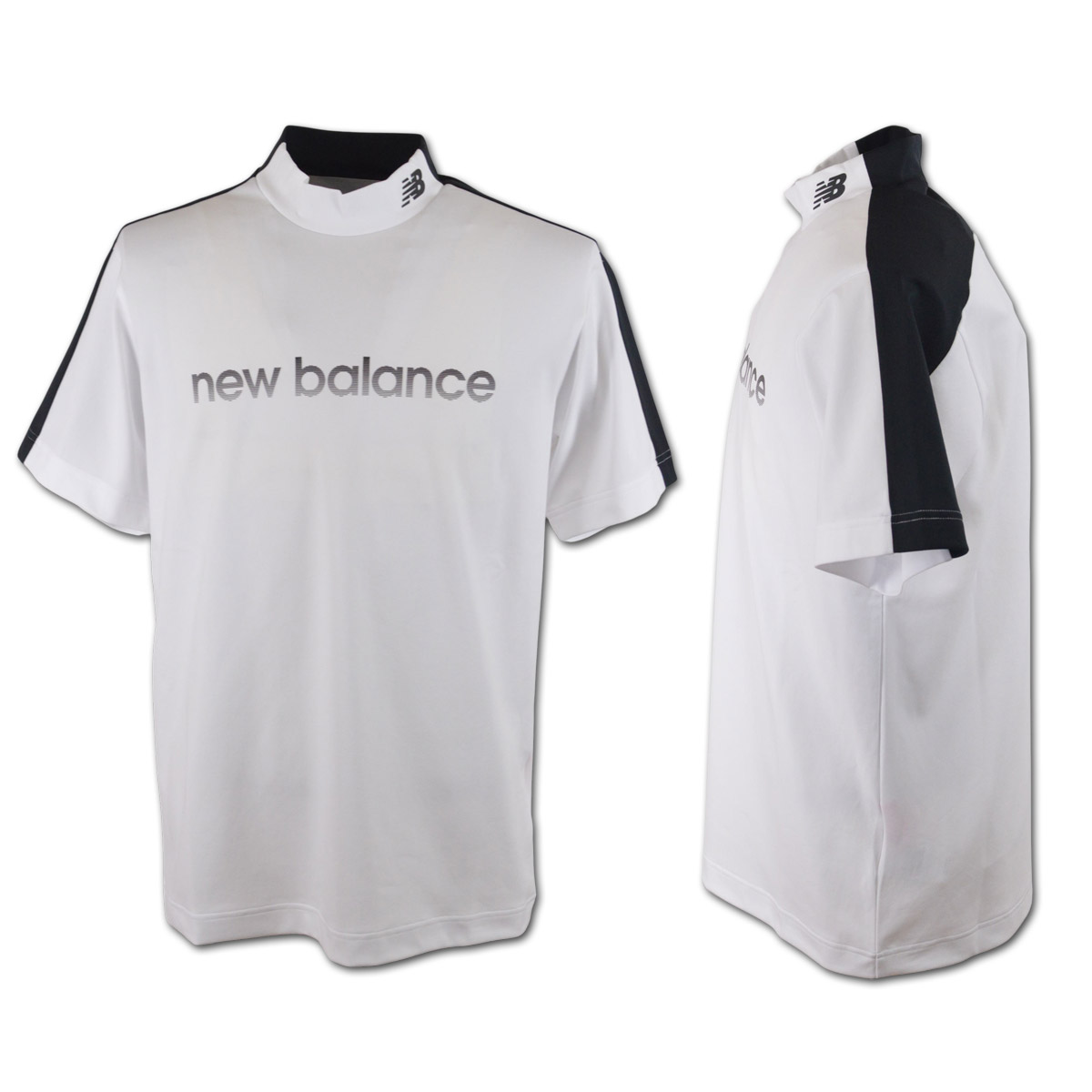 New Balance ハイネックシャツ ホワイト New Balance Golf（ニューバランスゴルフ） ニューバランス 半袖