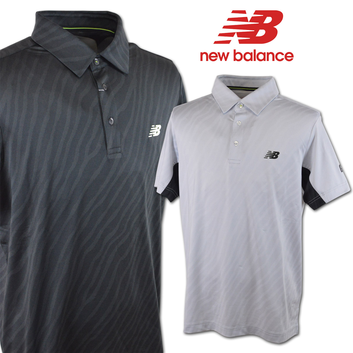 ニューバランスゴルフ ポロシャツ ホワイト ネイビー ボーダー サイズ6 サイズ：6 NEW BALANCE GOLF ニューバランス 半袖ポロシャツ ボーダー