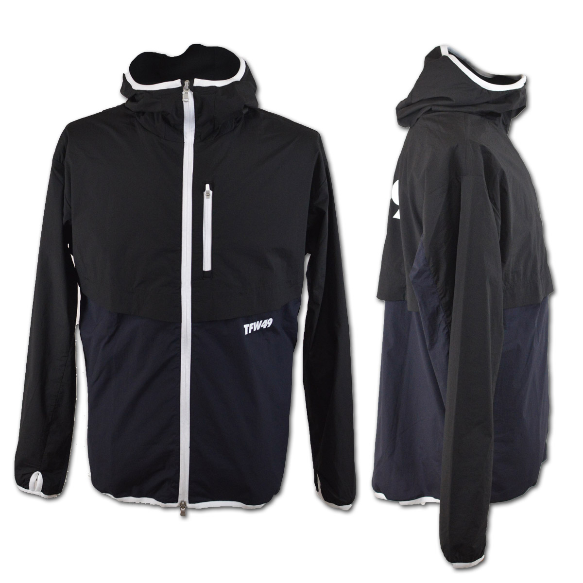 TFW49 ブルゾン メンズ 春夏用 黒 紺 M L t042410012 : ROUND OVER