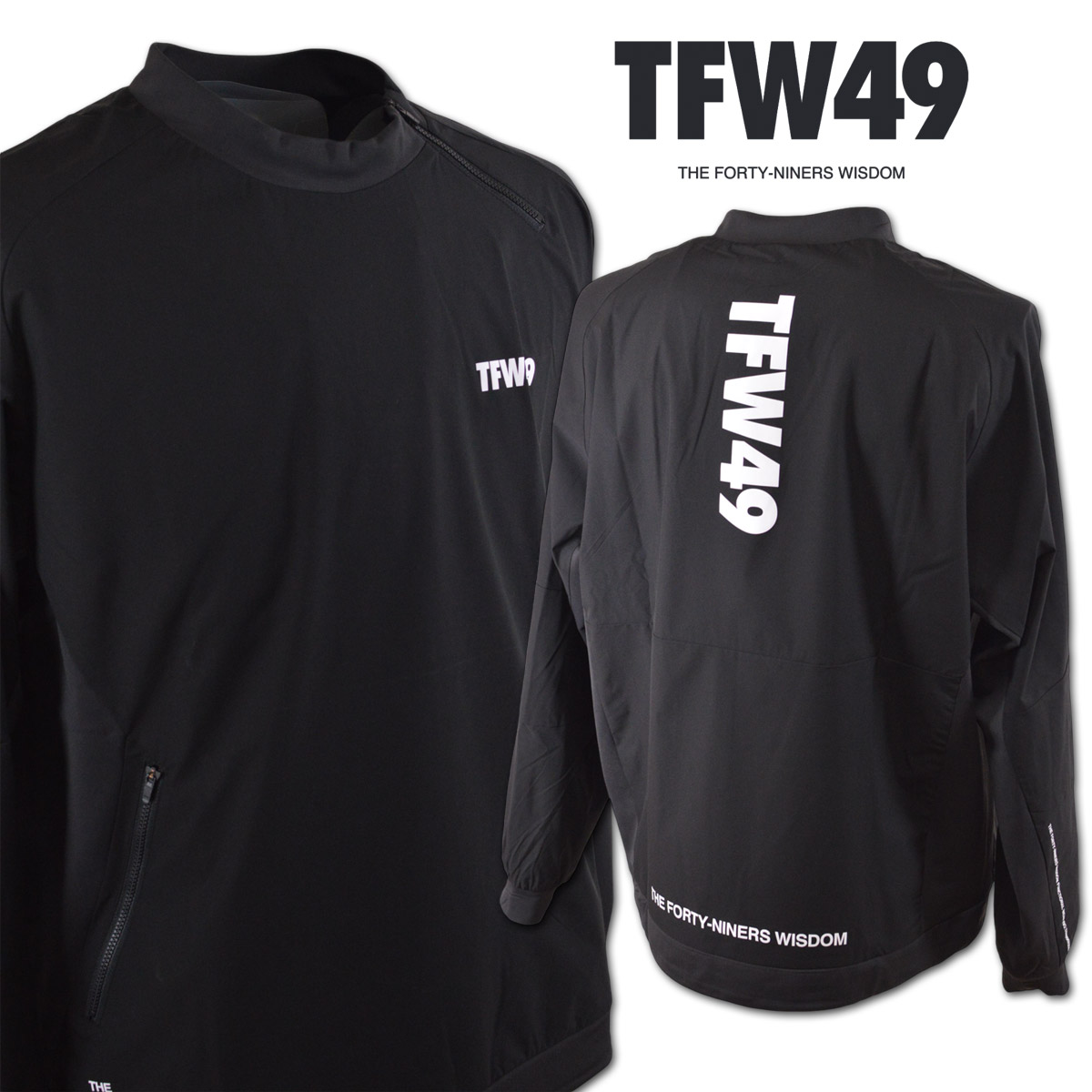 TFW49 プルオーバー メンズ 秋冬用 黒 M L t042420008 : ROUND OVER