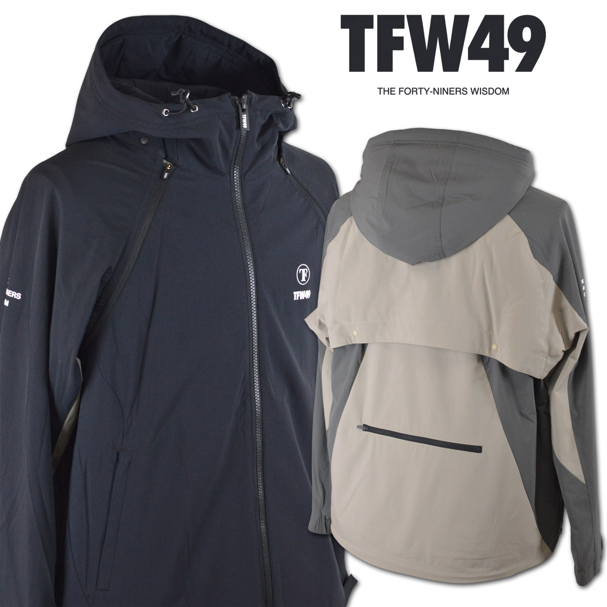 TFW49 ブルゾン ベスト ゴルフ ゴルフウェア メンズ 秋冬用 黒 紺