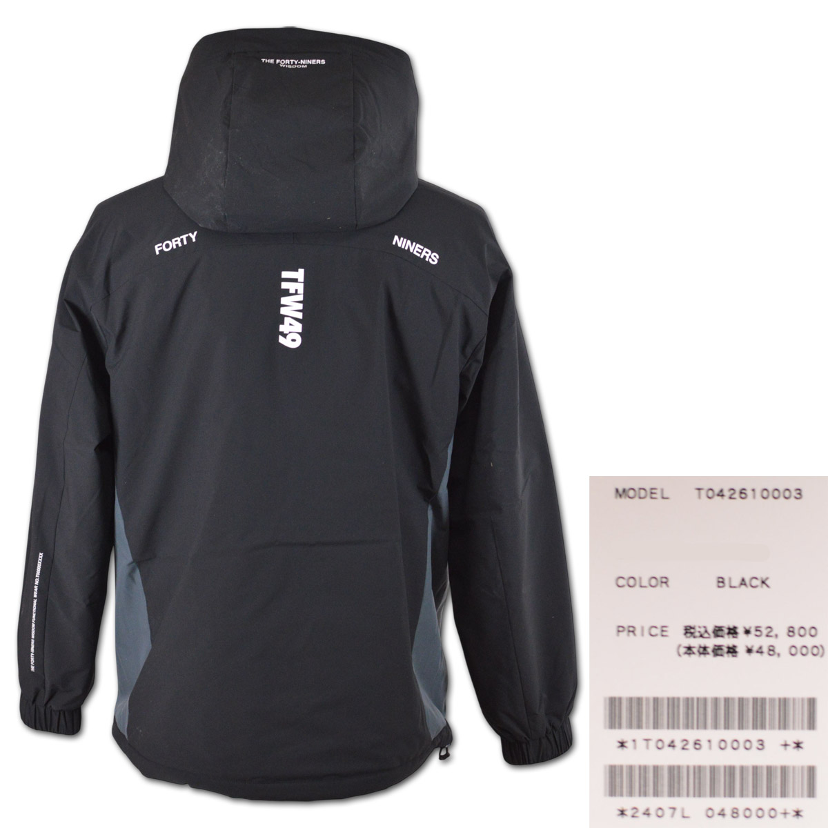 TFW49 プルオーバー ゴルフウェア メンズ 秋冬用 黒 M L LL 防寒 中綿