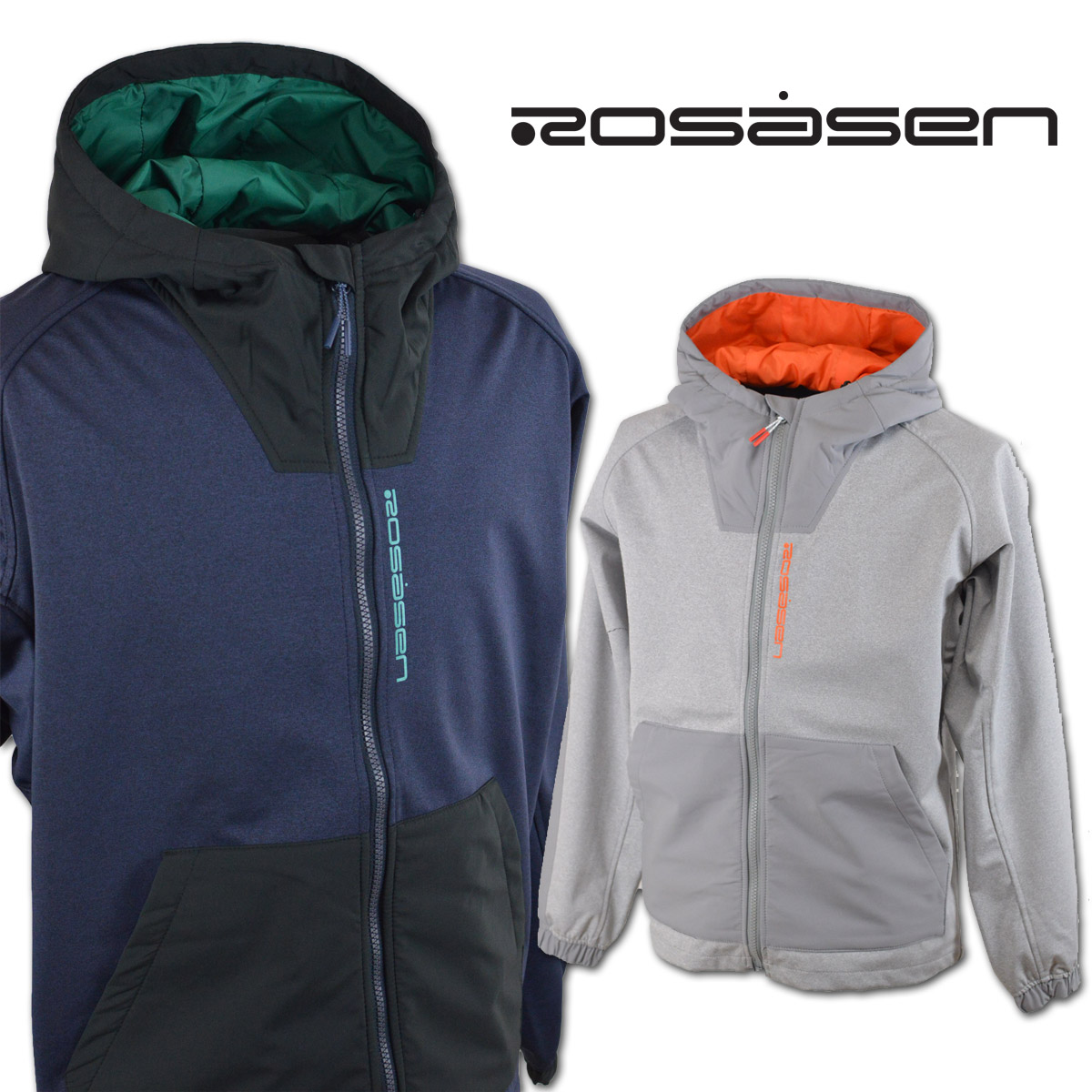 Rosasen（ロサーセン） ブルゾン メンズ 秋冬用 グレー 紺 M L 044