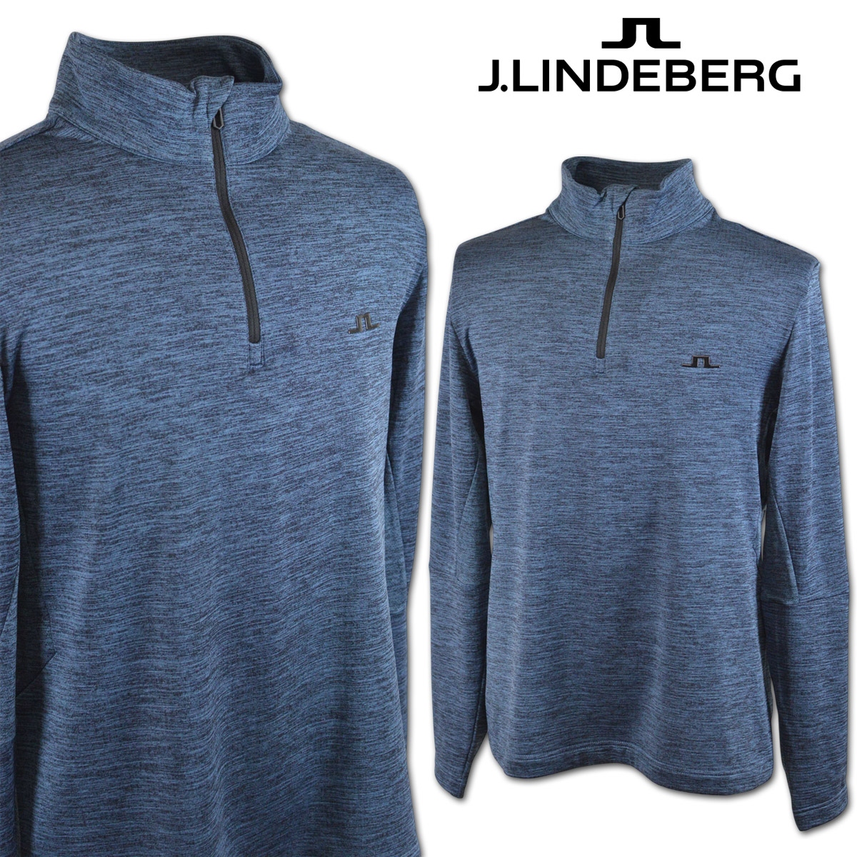 J.LINDEBERG リンドバーグ　メンズ　ゴルフ　長袖ジャケット　M J.LINDEBERG（ジェイリンドバーグ） J.リンドバーグ 長袖ハーフジップ