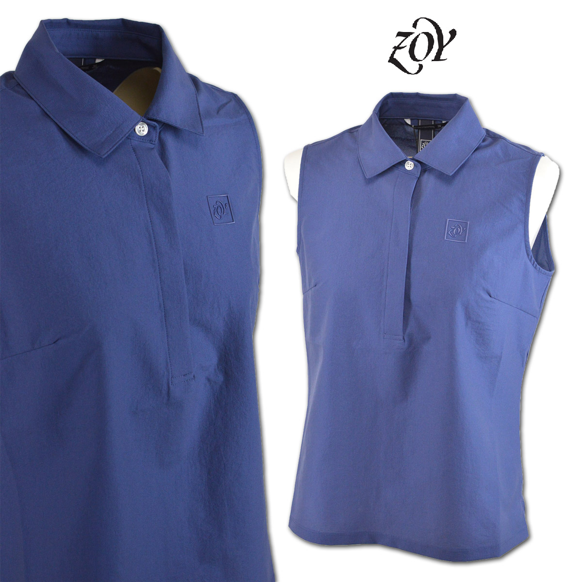 ZOY ゾーイ ネイビー ノースリーブベスト ZOY ゾーイ ネイビー