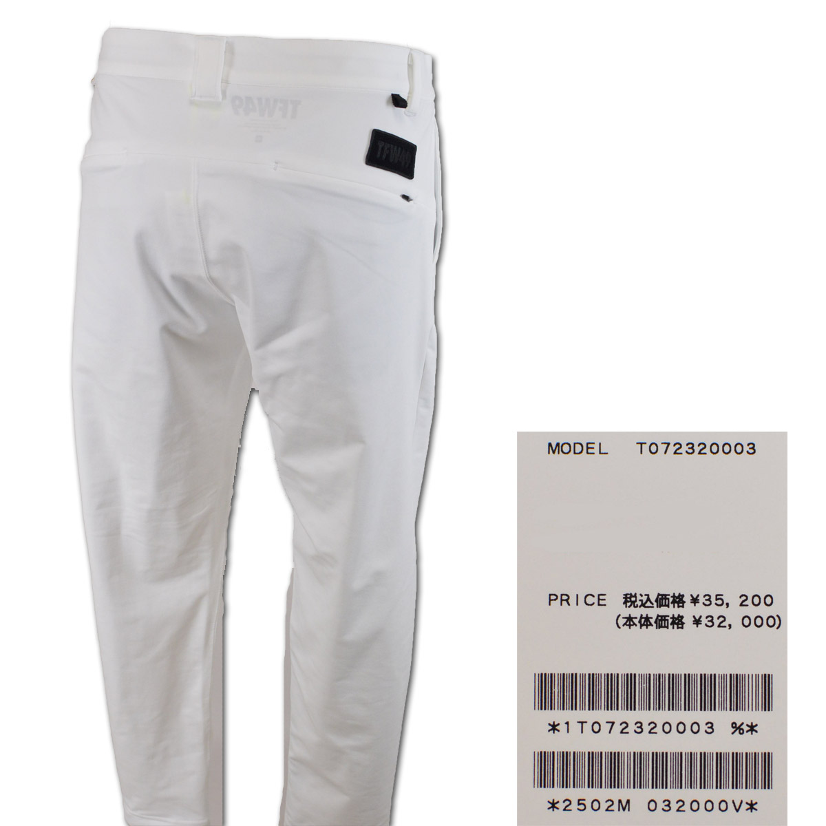 TFW49 パンツ メンズ 秋冬用 黒 白 M L t072320003 : ROUND OVER
