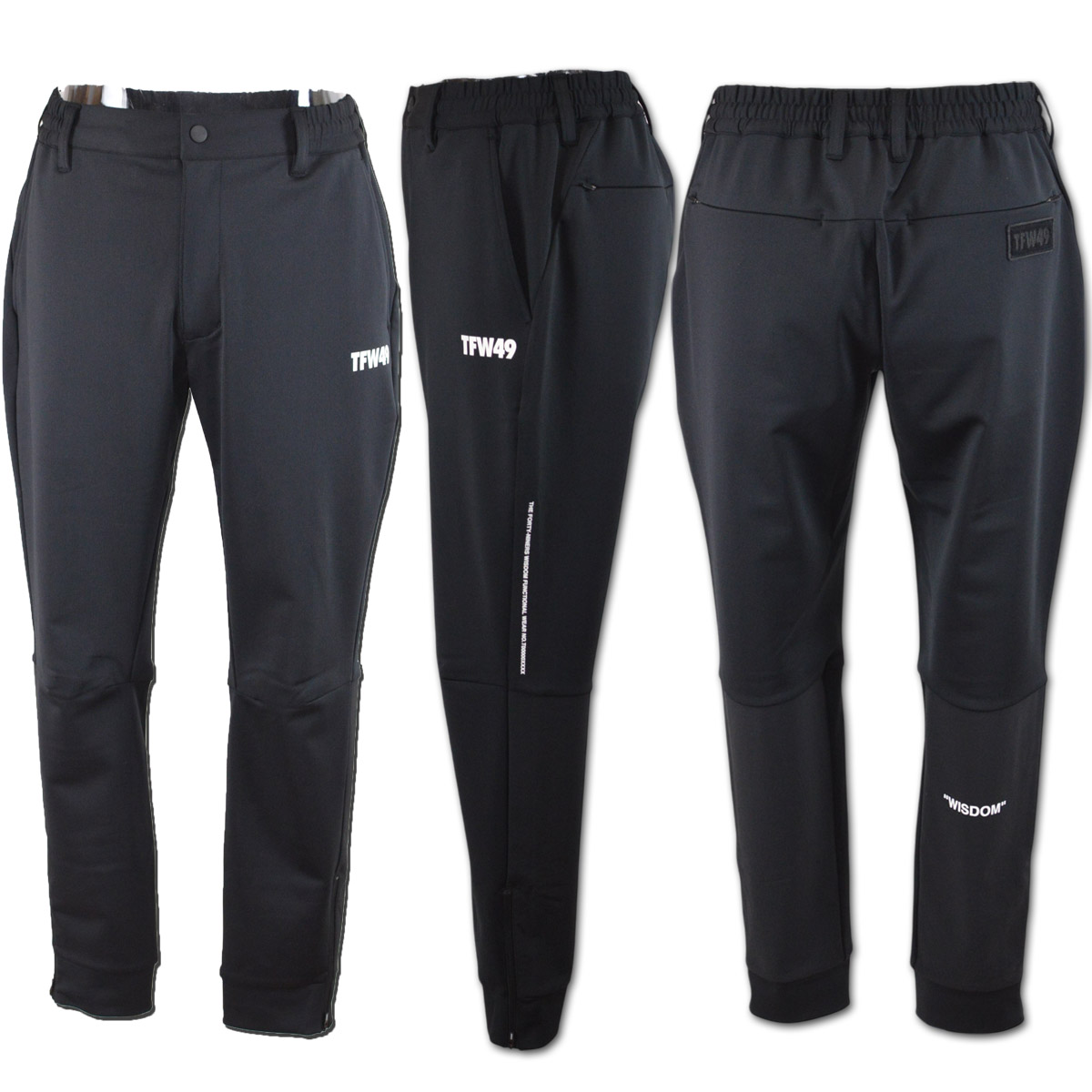 TFW49 パンツ ゴルフウェア ACTIVE SLIM JOGGER メンズ 春夏用 黒 紺