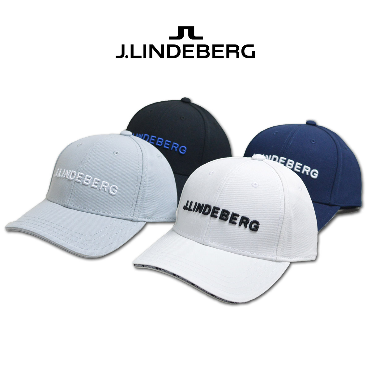 J.リンドバーグ キャップ帽子 メンズ 黒 白 グレー 紺 073-51333 : 073 