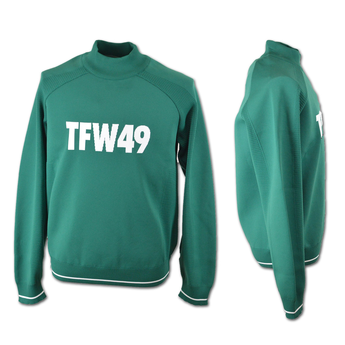 TFW49 ハイネックセーター メンズ 秋冬用 白 黒 グリーン M L LL