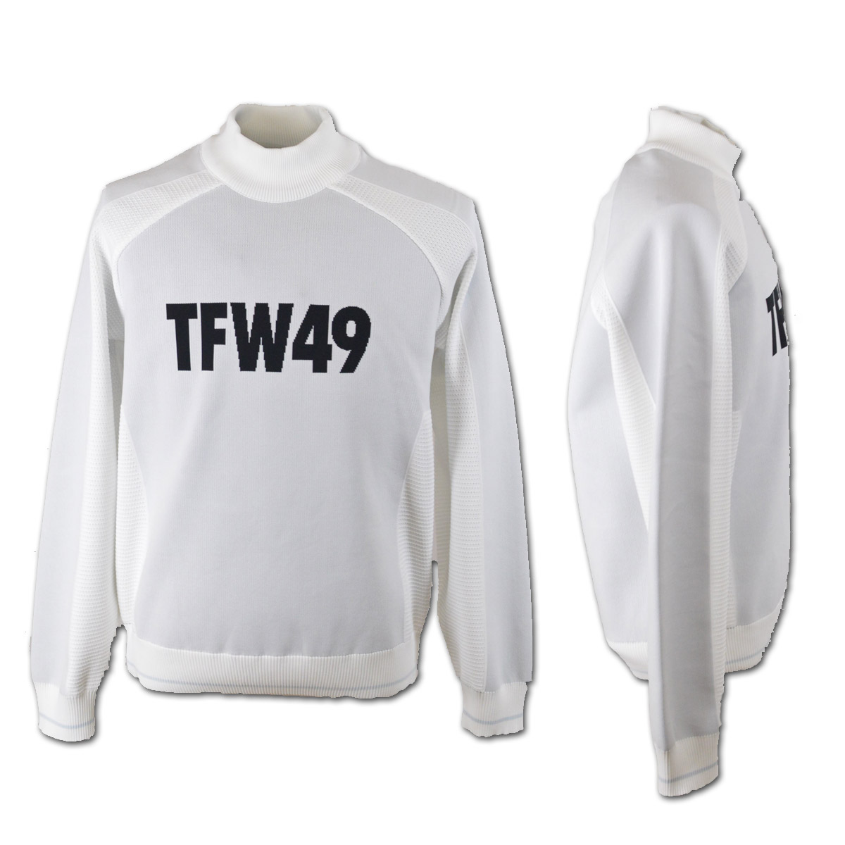 TFW49 ハイネックセーター メンズ 秋冬用 白 黒 グリーン M L LL