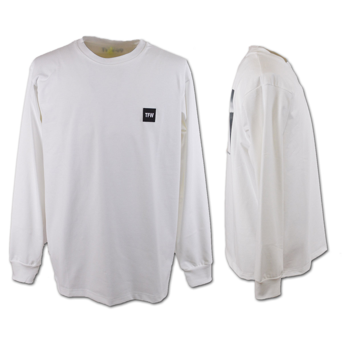 TFW49 長袖Tシャツ ゴルフウェア メンズ ロンT 秋冬用 黒 白 M L LL
