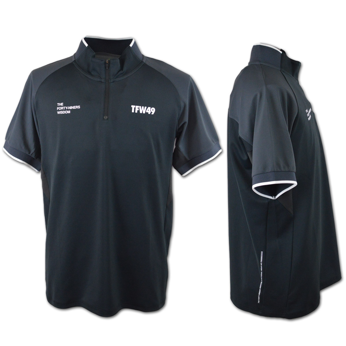 TFW49 半袖ハーフジップシャツ ゴルフウェア メンズ HALF ZIP