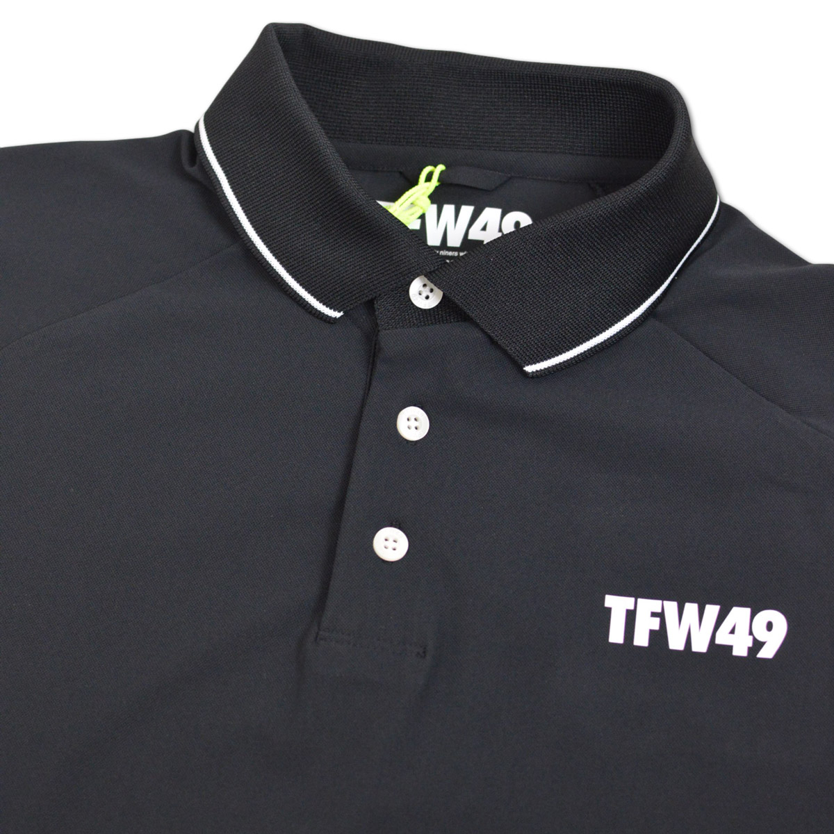 TFW49 半袖ポロシャツ ゴルフウェア メンズ 春夏用 紺 黒 M L LL