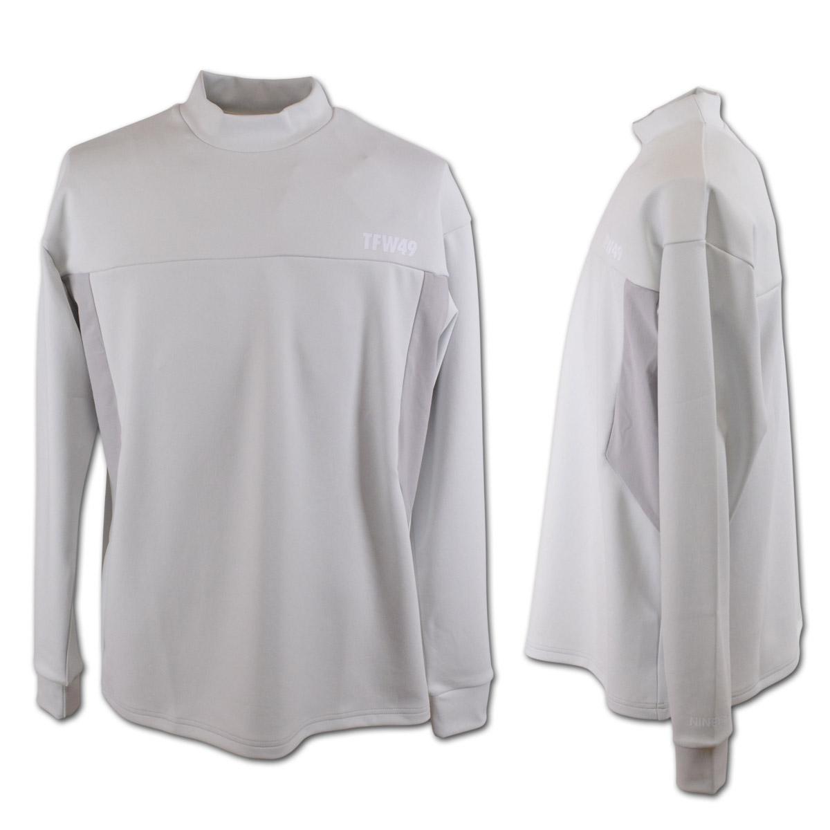 TFW49 ロングスリーブ モックシャツ グレー TFW49 ロングスリーブ モックシャツ グレー