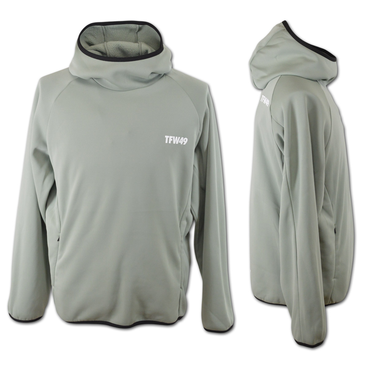 TFW49 BRUSHED HOODIE ライトグレー パーカー ゴルフ M TFW49 パーカー ゴルフ ゴルフウェア メンズ 秋冬用 白 黒 グリーン