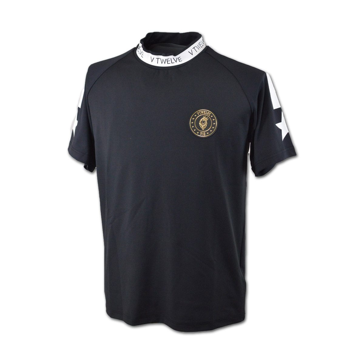 V12（ヴィ・トゥエルヴ） 半袖ハイネックシャツ (M)(L)(LL) ゴルフ ONE