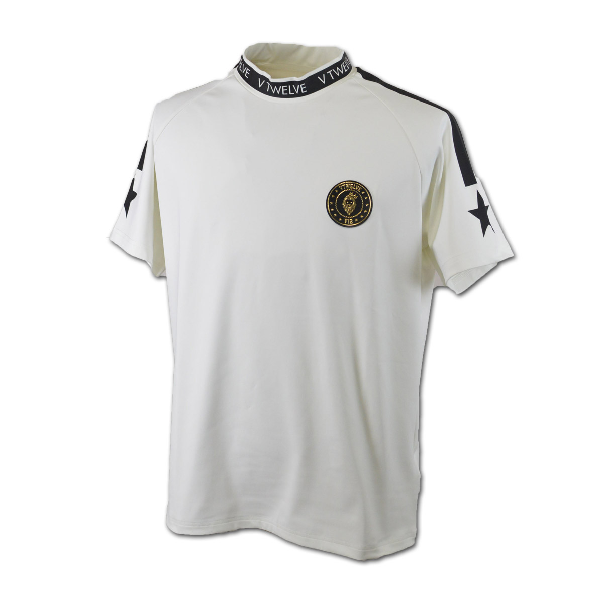 V12（ヴィ・トゥエルヴ） 半袖ハイネックシャツ (M)(L)(LL) ゴルフ ONE