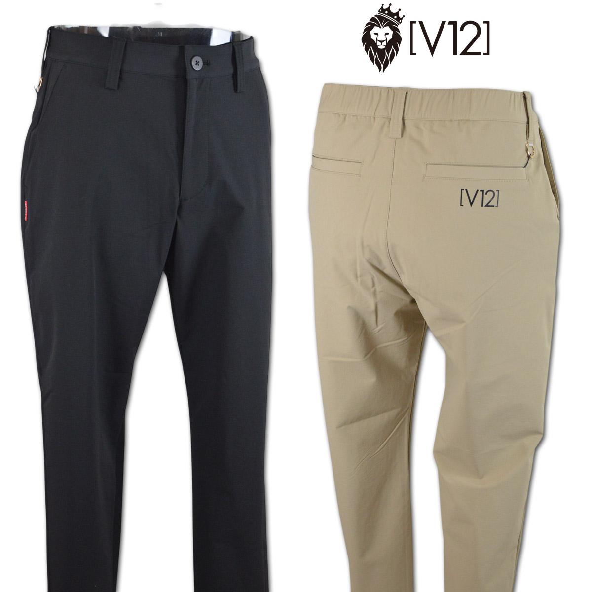 V12 ヴィトゥエルブ ゴルフメンズ LX TEC PANTS Lサイズ　☆保温 V12（ヴィ・トゥエルヴ） パンツ ゴルフ メンズ ALM PANTS ゴルフ