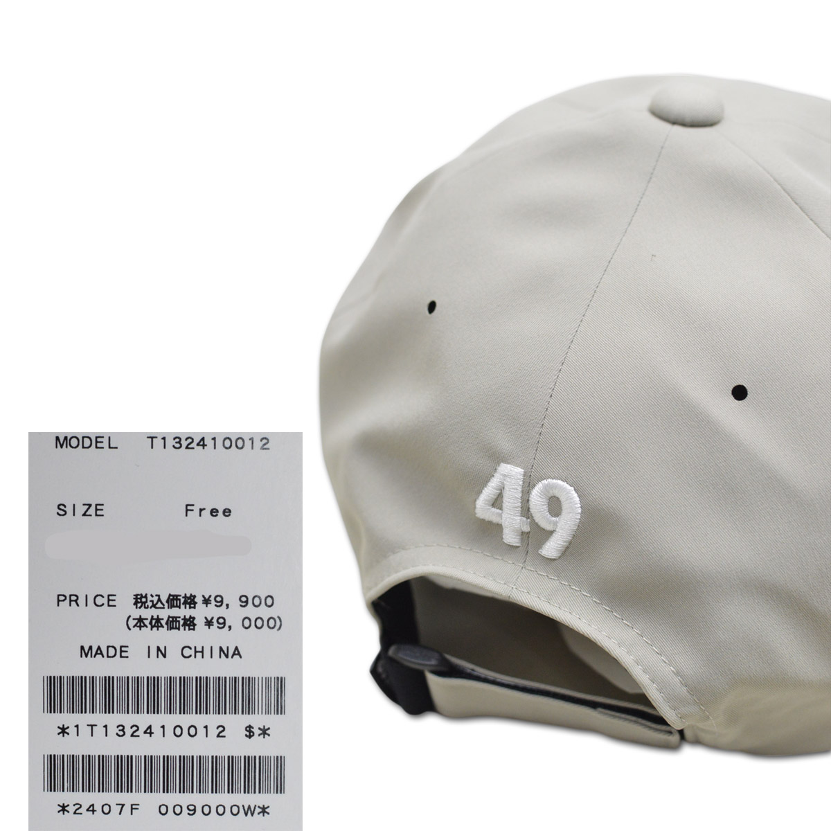 TFW49 キャップ帽子 ゴルフウェア メンズ TFW 6P CAP 黒 紺