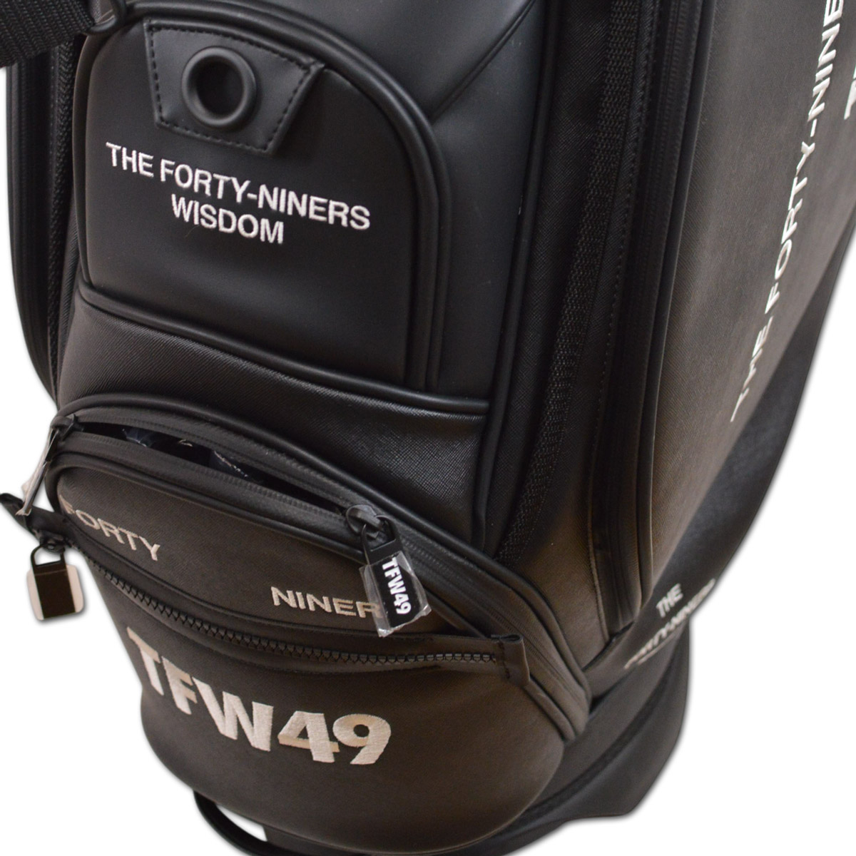 TFW49 キャディバッグ ゴルフバッグ 9インチ LEATER CADDIE BAG