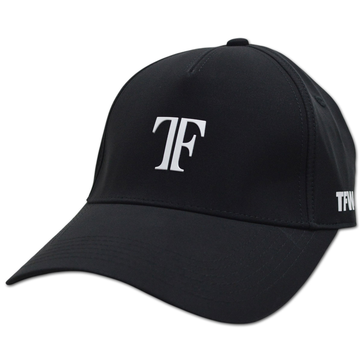 TFW49 ロゴ キャップ ブラック 新品未使用 定価11,000円 TFW49 キャップ帽子 ゴルフ ゴルフウェア カーブキャップ メンズ 黒 白