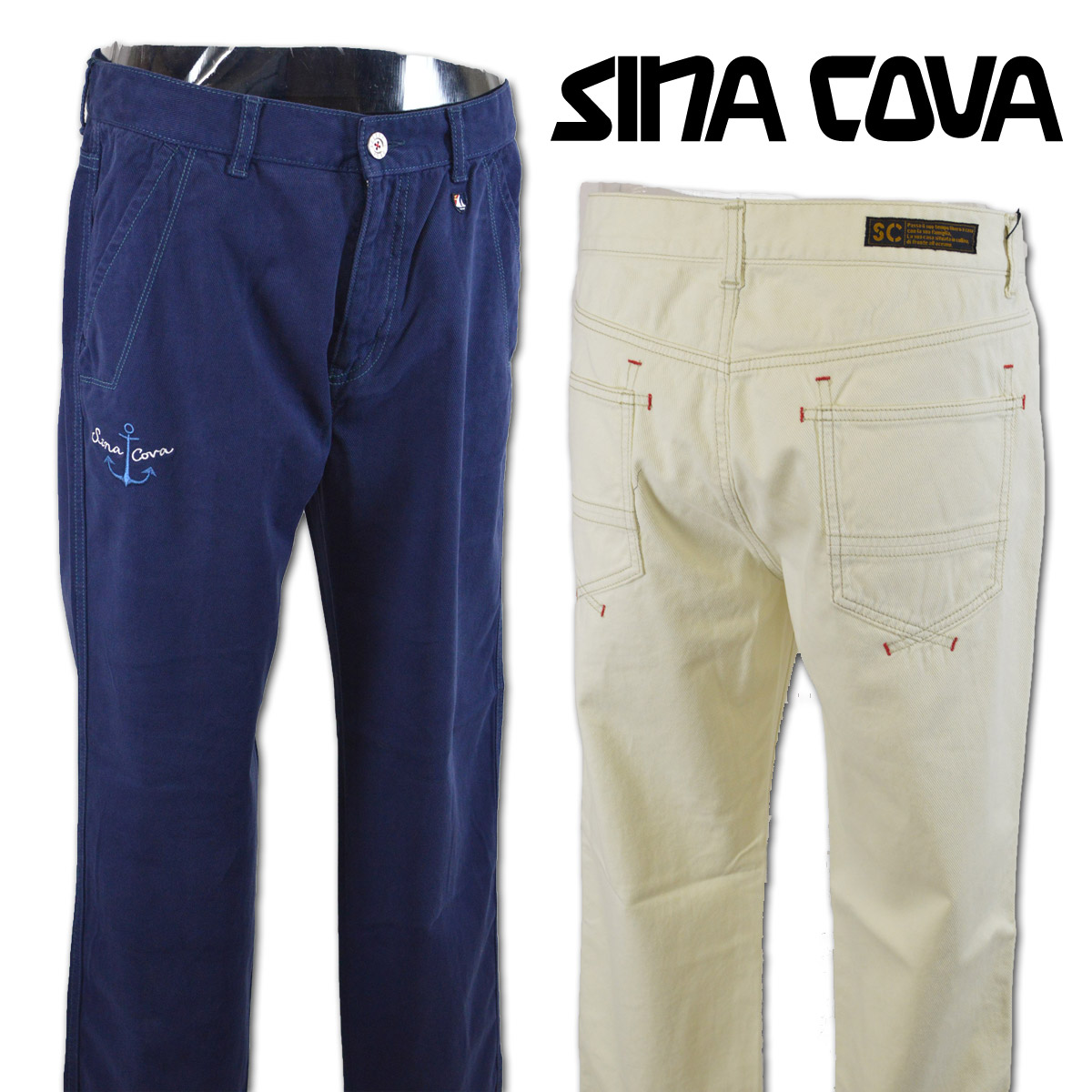 【新品】シナコバ　SINA COVA、上質　パンツ、LL、88、赤ワイン 新品】シナコバ SINA COVA、上質 パンツ、LL、88、赤ワイン②