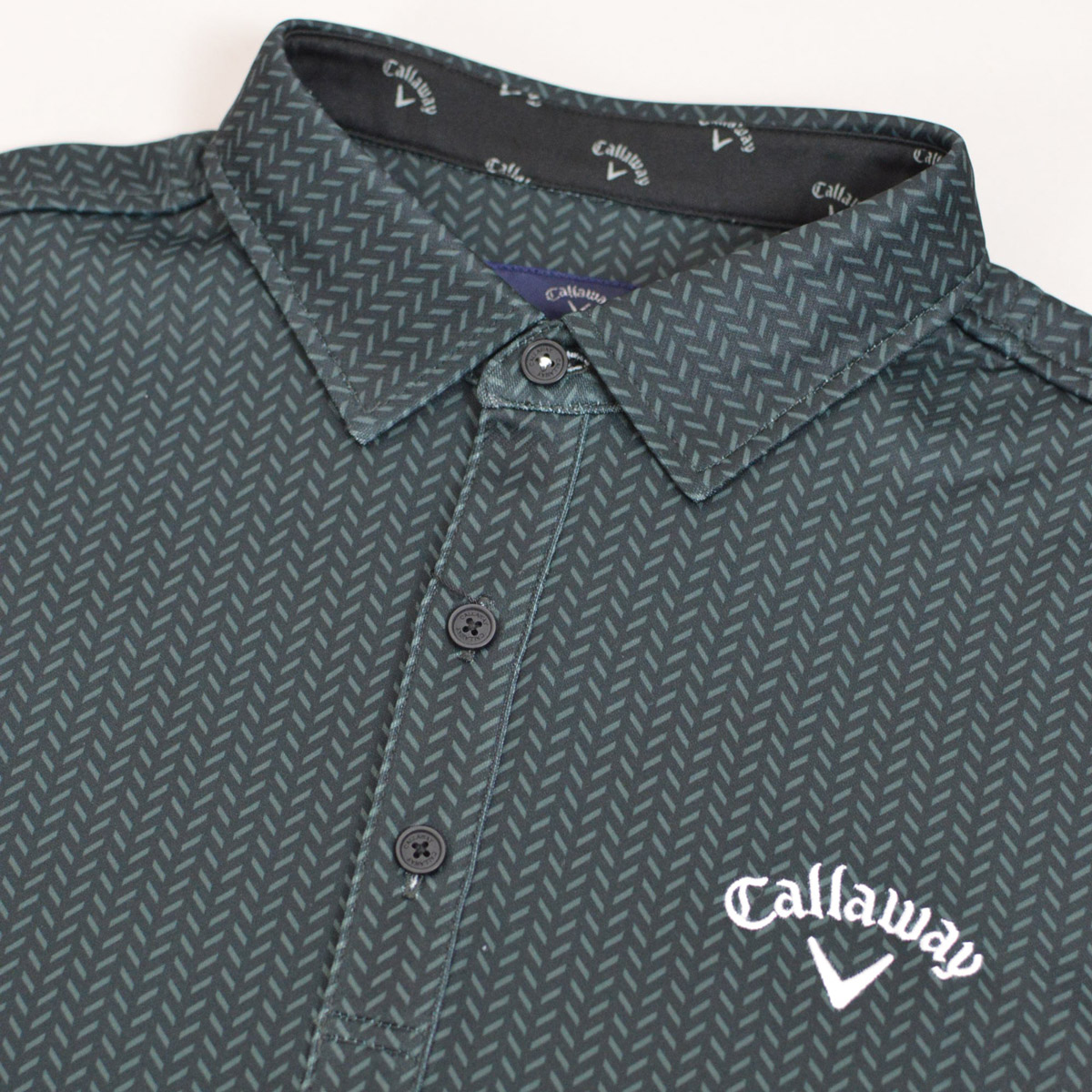 Callaway キャロウェイ 長袖ポロシャツ メンズ 秋冬用 白 黒 M L