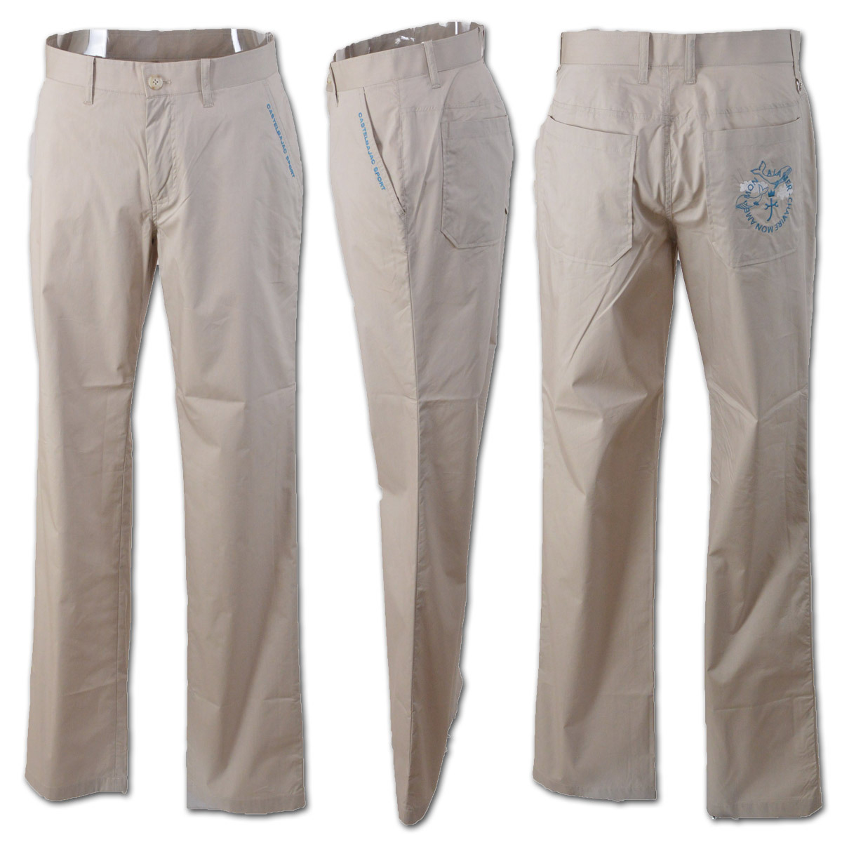 CASTELBAJAC 38 黒紫 ストレッチパンツ CASTELBAJAC 38 黒紫 ストレッチパンツ