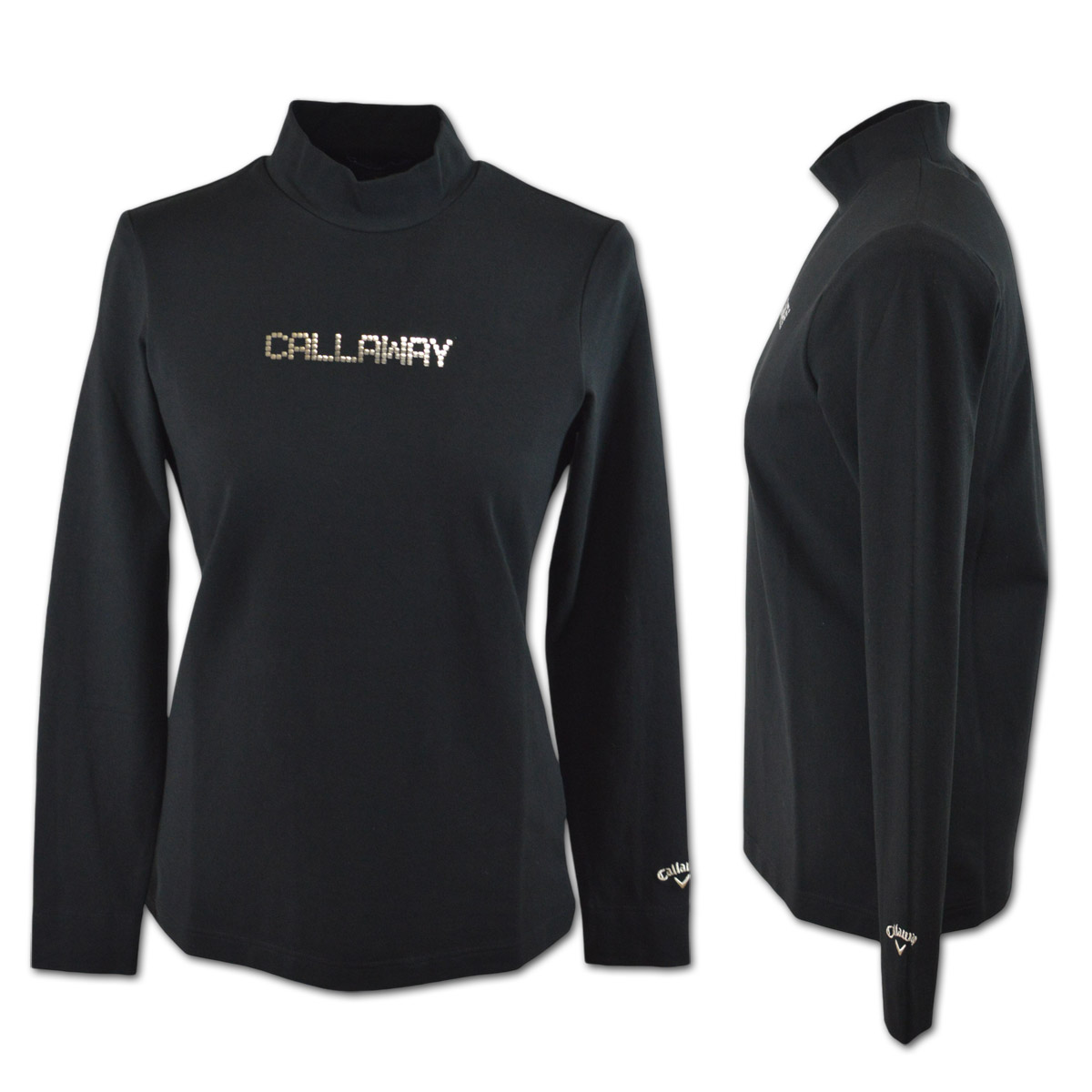 Callaway 黒 ハイネックTシャツ Callaway（キャロウェイ） ウェア 長袖ハイネックシャツ レディース