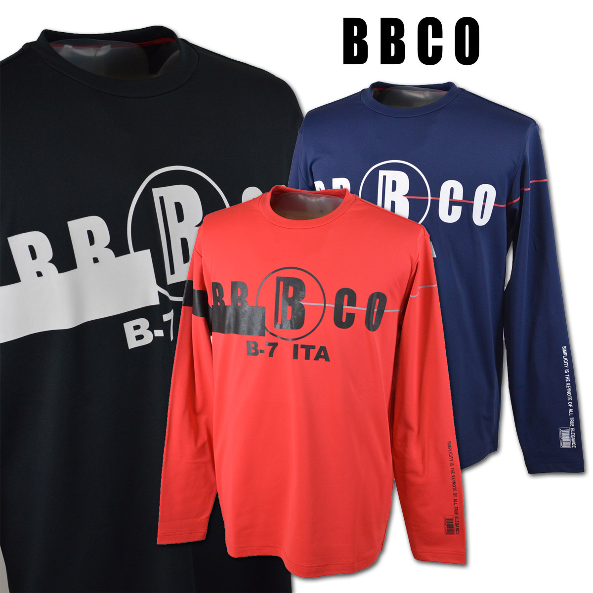 セール 30%OFF BBCO ビビコ 長袖 カットソー メンズ 2024秋冬 プリント クルーネック ロゴ 45-1505-01 ANGELO セール 30%OFF BBCO ビビコ 長袖 カットソー メンズ 2024