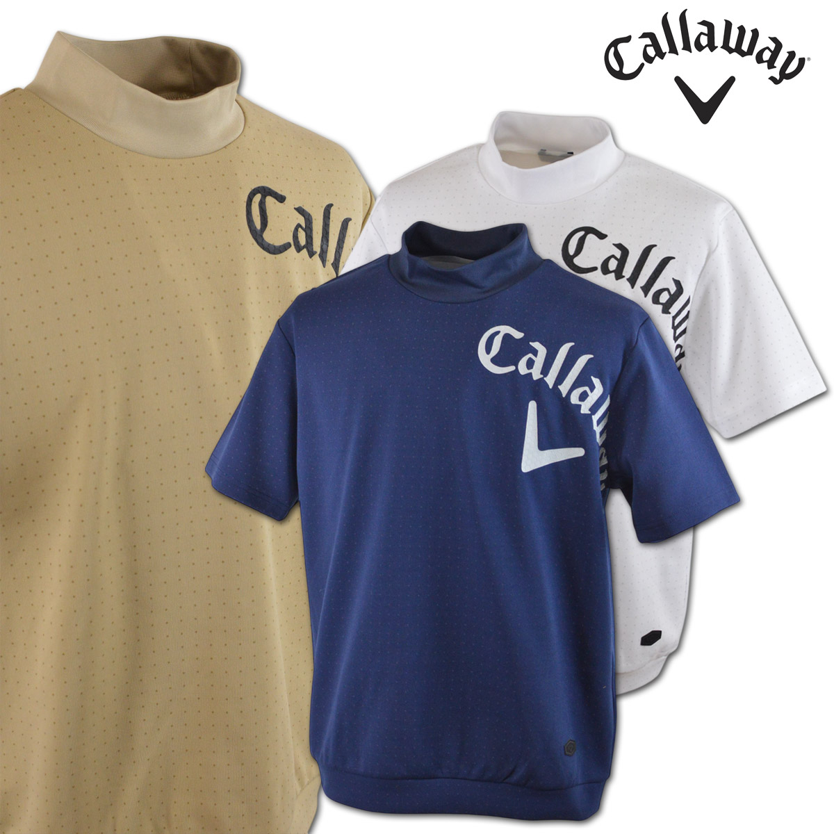 【未着用】Callaway キャロウェイ タートルネック七分袖シャツ LLサイズ 23134216-1.jpg