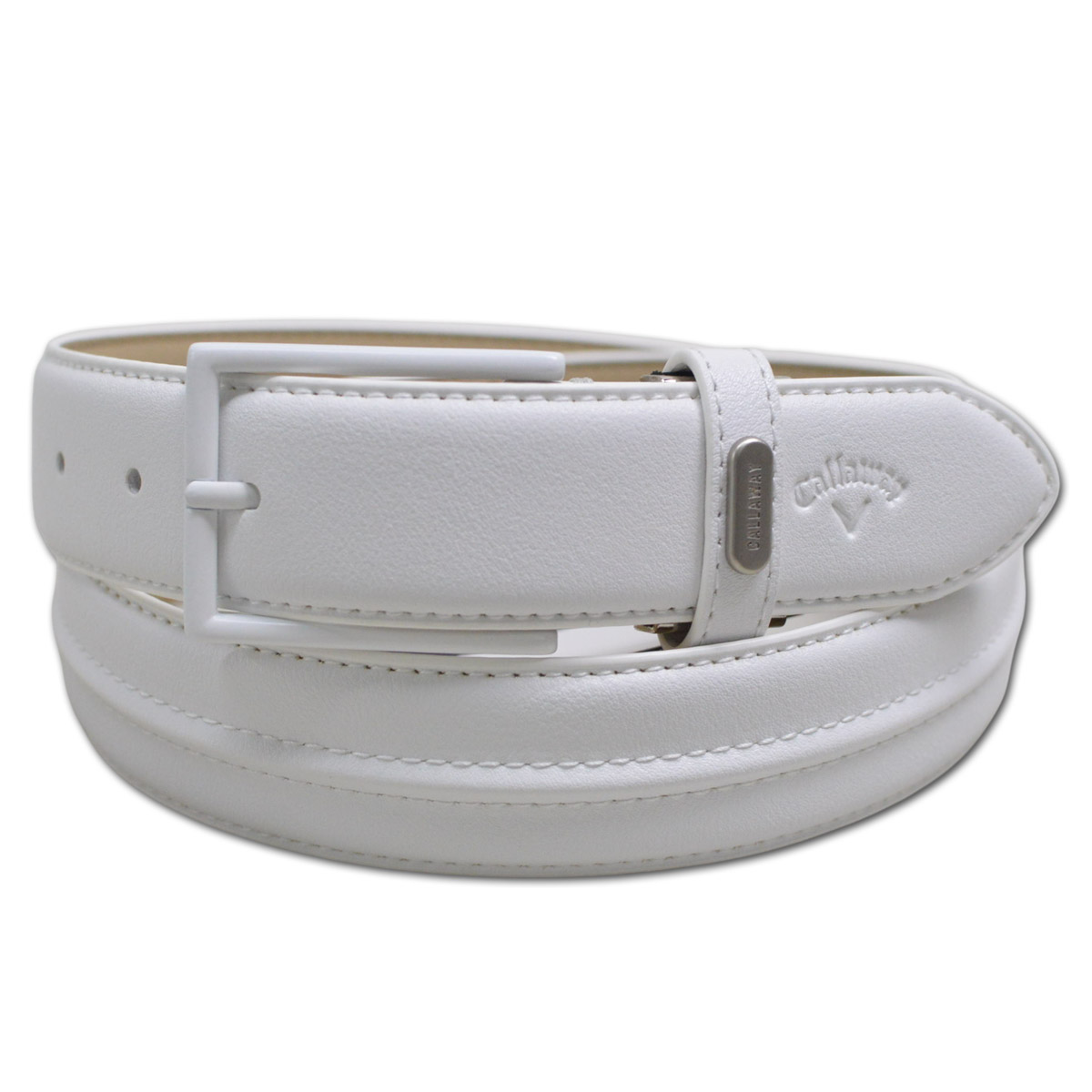 Callaway　キャロウェイ　半袖ワンピース　Joe　白　チェック柄　ベルト紐 Callaway（キャロウェイ） ウェア ベルト メンズ ゴルフウェア 黒