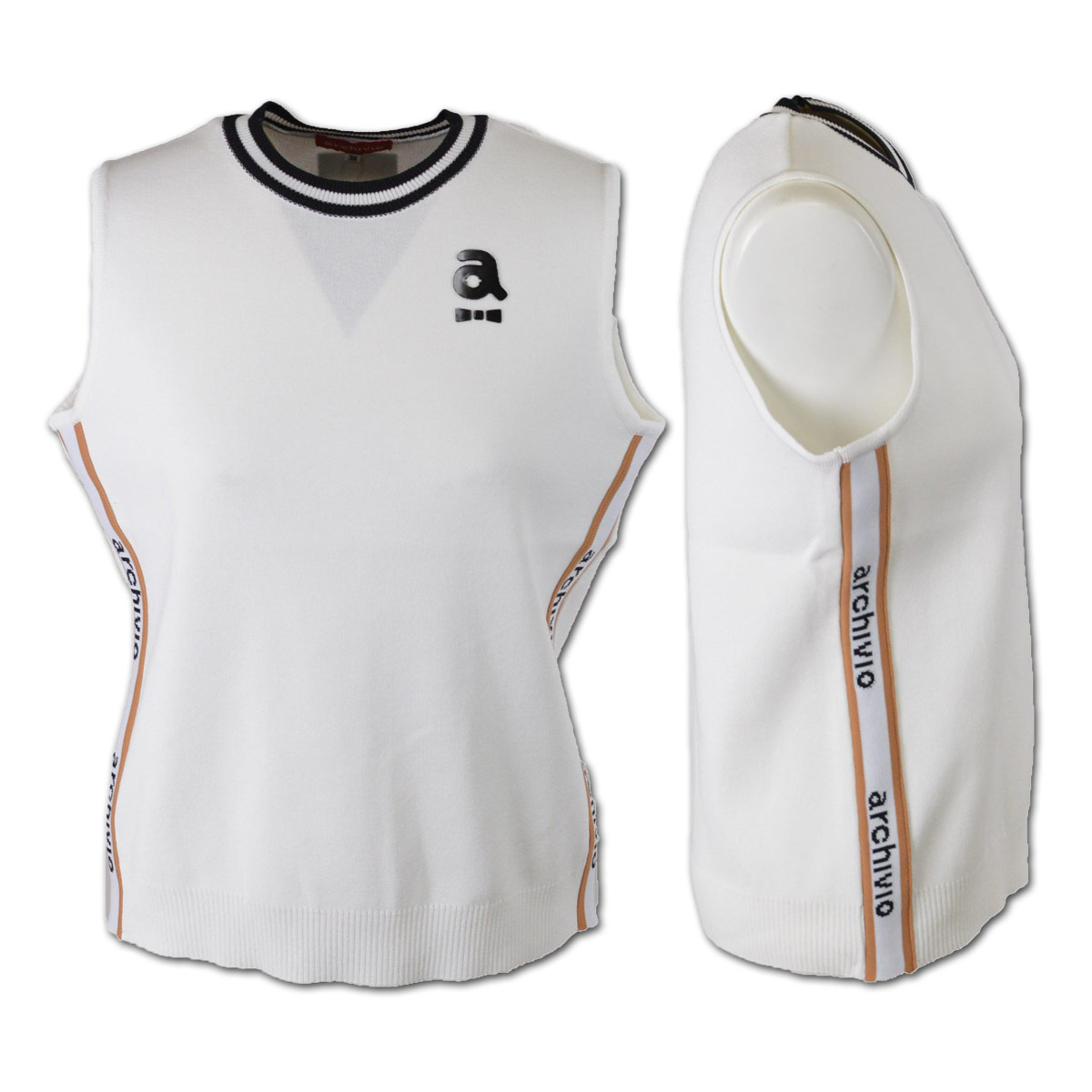 archivio（アルチビオ） ニットベスト レディース 春夏用 白 M 258219