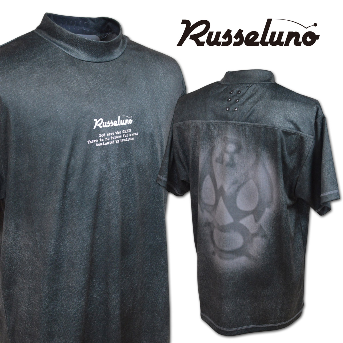ラッセルノ 半袖ハイネックシャツ ゴルフ ゴルフウェア Russeluno